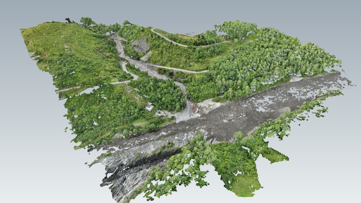 Aerial scanning and orthomosaic site mapping