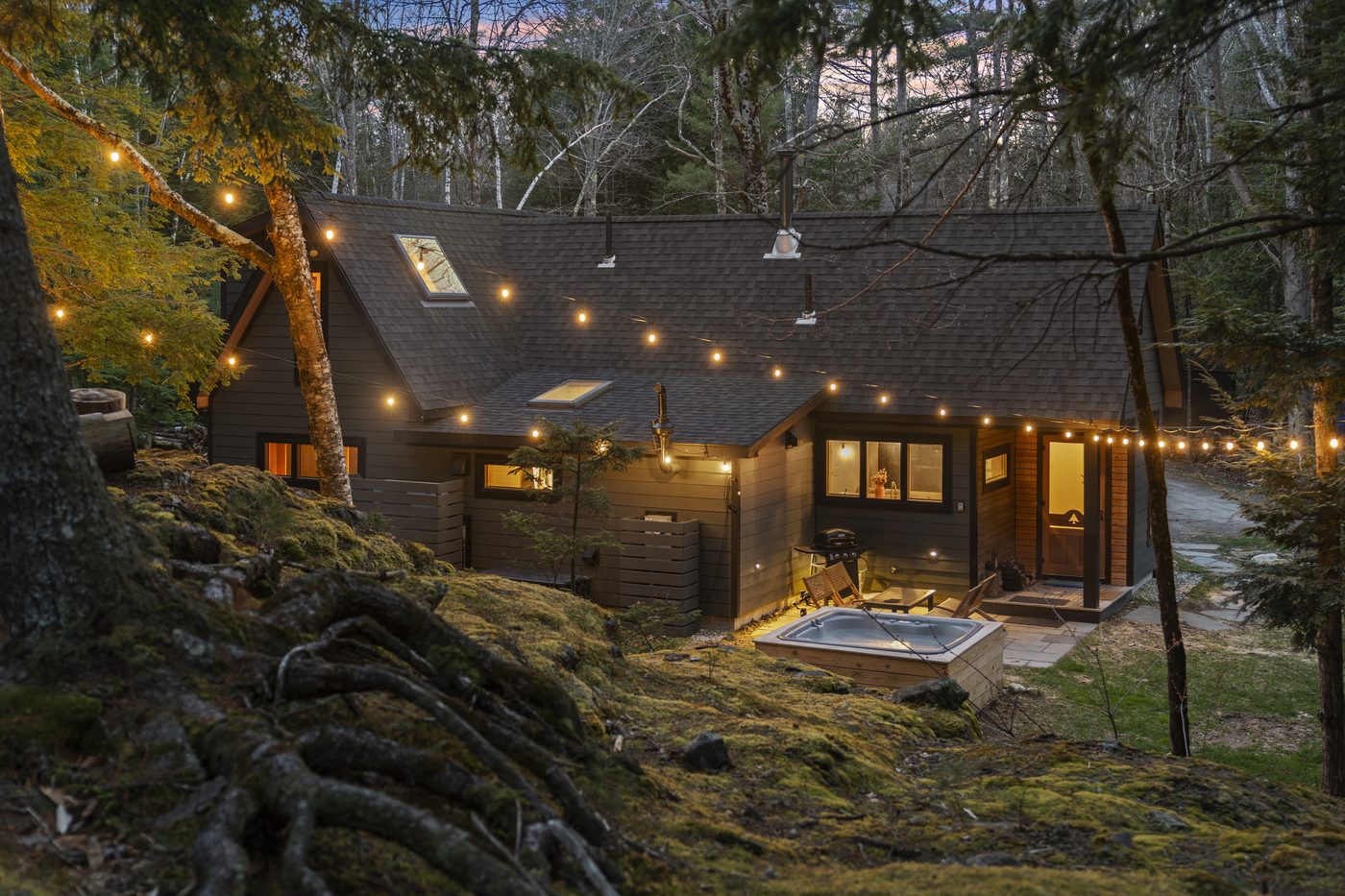 Cozy Rock Cabin living space