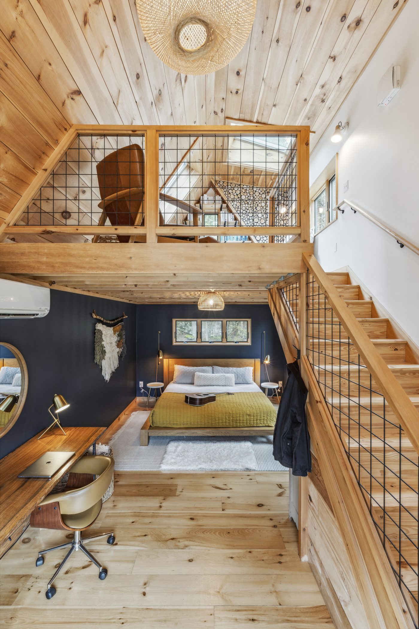 Cozy Rock Cabin interior detail