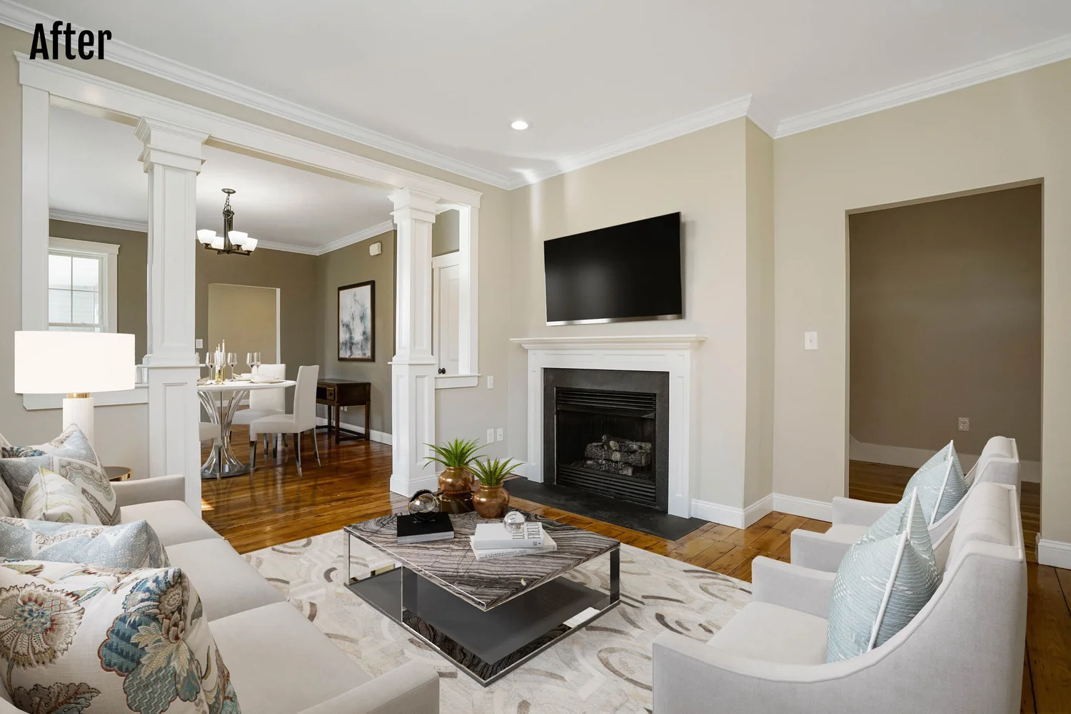 Staged room